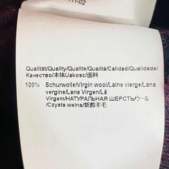 Boss Hugo Boss Mens Purple 100% Virgin Wool Crew Neck Sweater XXL Smart Casual - Picture 4 of 6